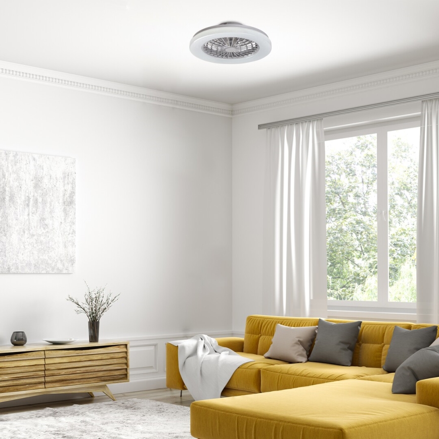 Rabalux - LED RGB Димируем плафон с вентилатор LED/48W/230V 3000-6500K + дистанционно управление
