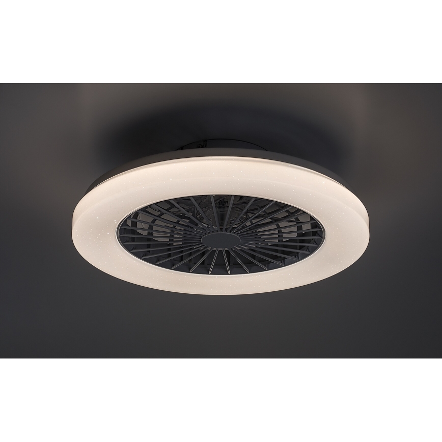 Rabalux - LED RGB Димируем плафон с вентилатор LED/48W/230V 3000-6500K + дистанционно управление
