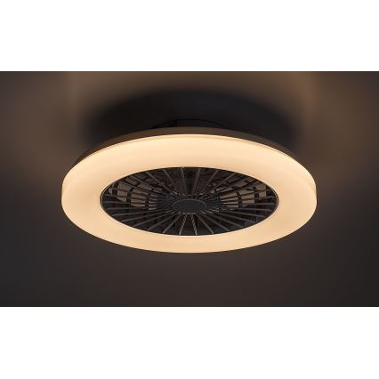 Rabalux - LED RGB Димируем плафон с вентилатор LED/48W/230V 3000-6500K + дистанционно управление