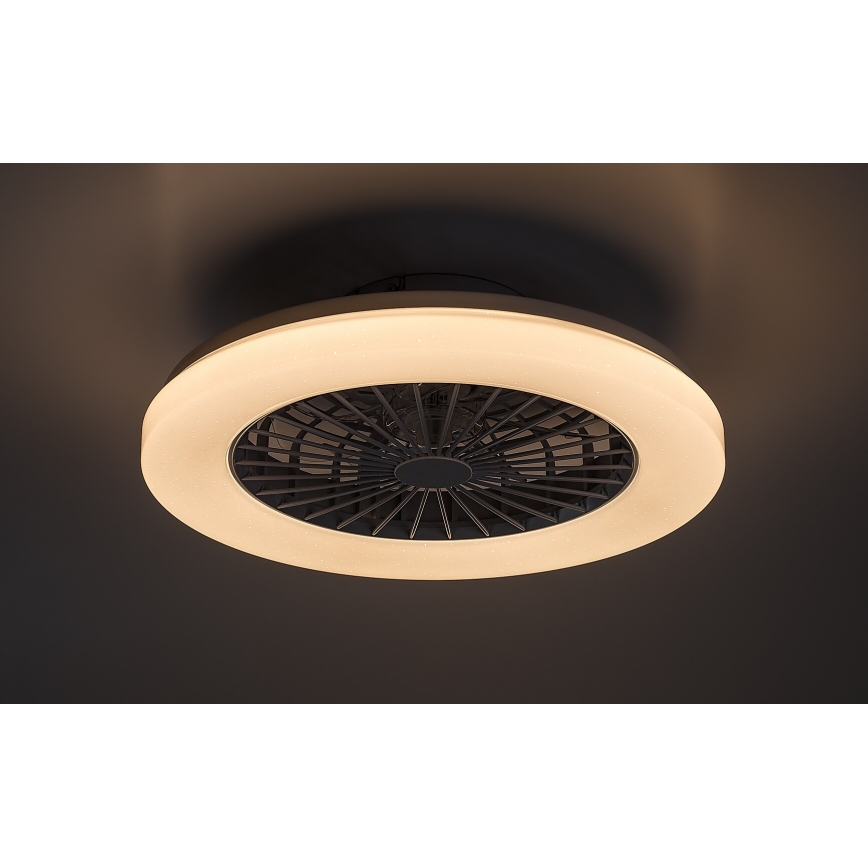 Rabalux - LED RGB Димируем плафон с вентилатор LED/48W/230V 3000-6500K + дистанционно управление