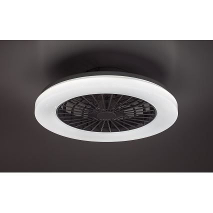 Rabalux - LED RGB регулируемо таванно осветително тяло с вентилатор LED/48W/230V 3000-6500K + дистанционно управление