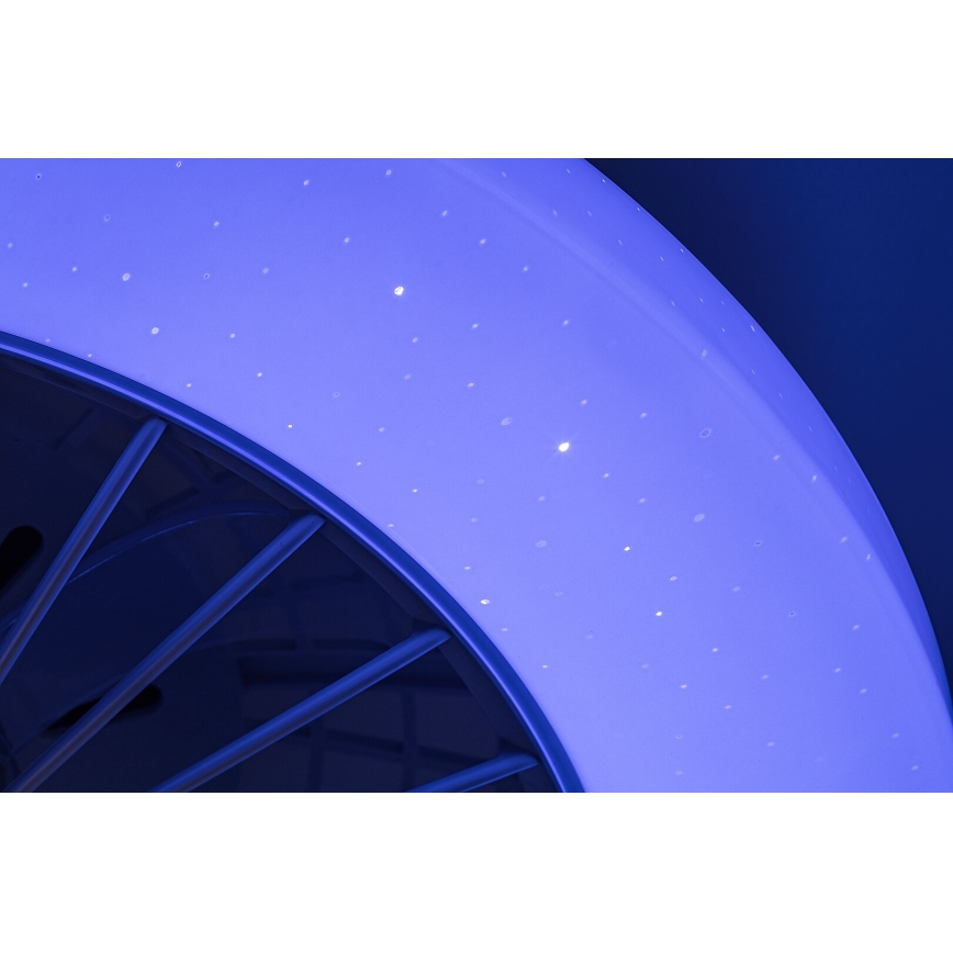 Rabalux - LED RGB регулируемо таванно осветително тяло с вентилатор LED/48W/230V 3000-6500K + дистанционно управление