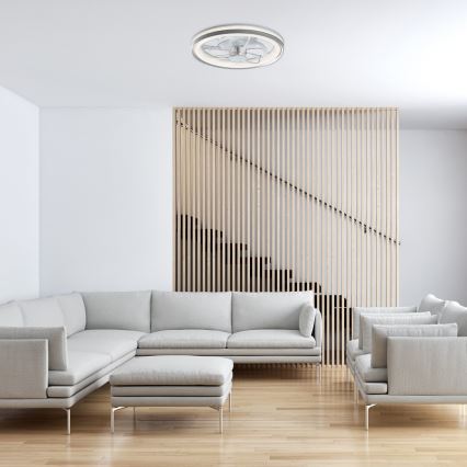 Rabalux - LED Димируем плафон с вентилатор LED/40W/230V 3000/4000/6000K Wi-Fi + дистанционно управление