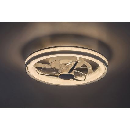 Rabalux - LED Димируем плафон с вентилатор LED/40W/230V 3000/4000/6000K Wi-Fi + дистанционно управление