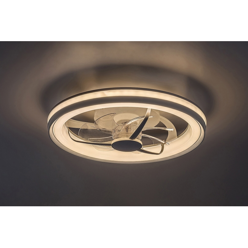 Rabalux - LED Димируем плафон с вентилатор LED/40W/230V 3000/4000/6000K Wi-Fi + дистанционно управление