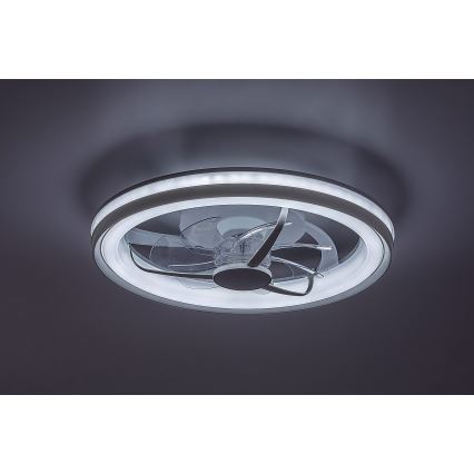 Rabalux - LED Димируем плафон с вентилатор LED/40W/230V 3000/4000/6000K Wi-Fi + дистанционно управление