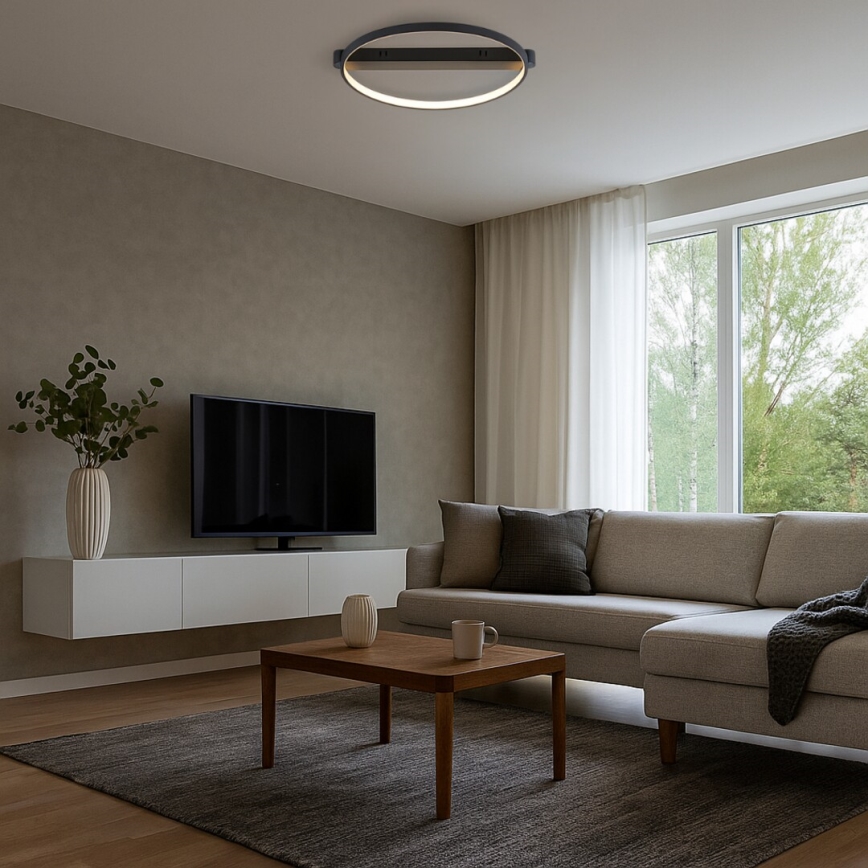 Rabalux - LED таванно осветително тяло LED/45W/230V 3000K 50x55 cm черно