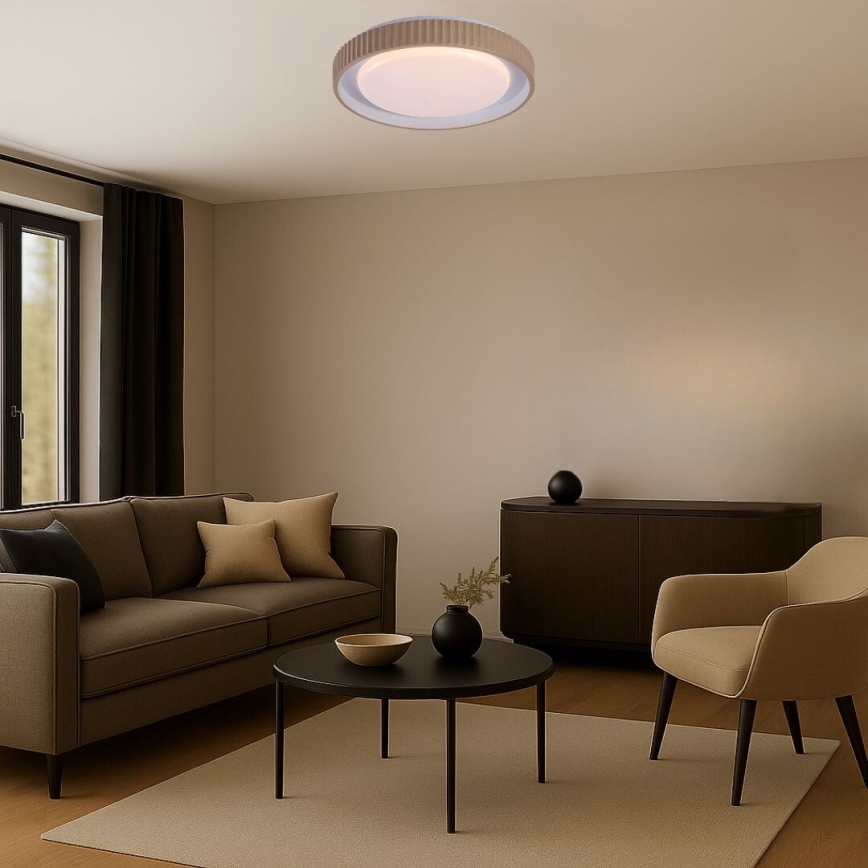Rabalux - Димируемо LED таванно осветително тяло LED/48W/230V 3000-6500K Ø 49,5 см + дистанционно управление