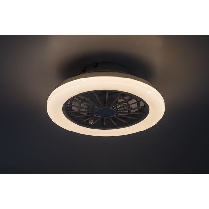 Rabalux - LED димируемо таванно осветително тяло с вентилатор LED/24W/230V 3000-6500K + дистанционно управление
