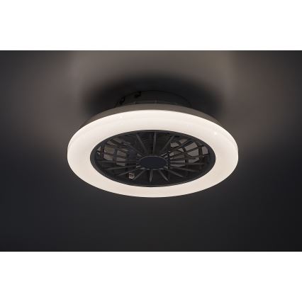 Rabalux - LED димируемо таванно осветително тяло с вентилатор LED/24W/230V 3000-6500K + дистанционно управление
