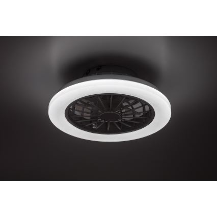 Rabalux - LED димируемо таванно осветително тяло с вентилатор LED/24W/230V 3000-6500K + дистанционно управление