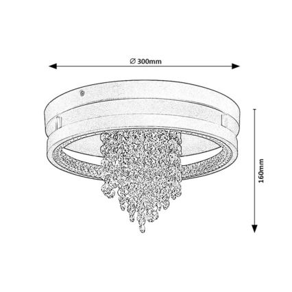 Rabalux - LED таванно осветително тяло LED/20W/230V 3000/3500/4000K Ø 30 см