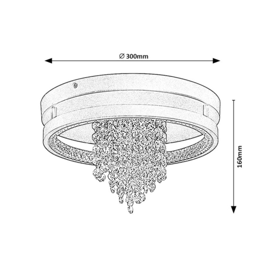 Rabalux - LED таванно осветително тяло LED/20W/230V 3000/3500/4000K Ø 30 см