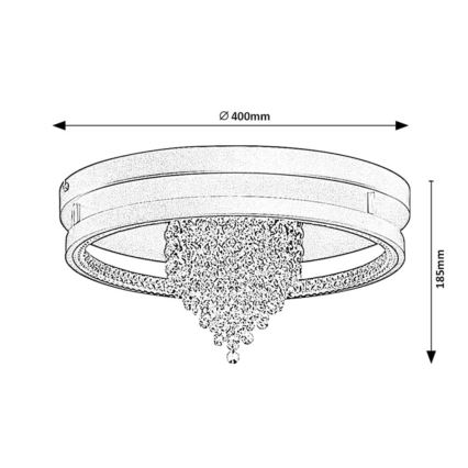 Rabalux - LED плафон LED/30W/230V 3000/3500/4000K диам. 40 см