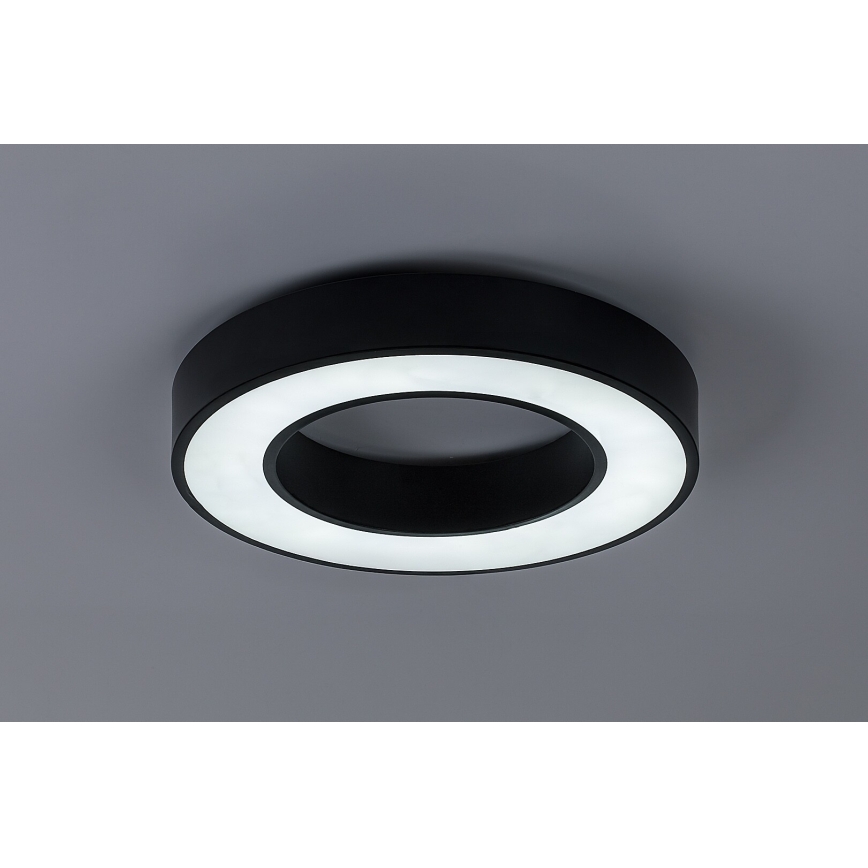 Rabalux - LED таванно осветително тяло с възможност за димиране LED/45W/230V 3000-6500K Ø 60 см черно + дистанционно управление