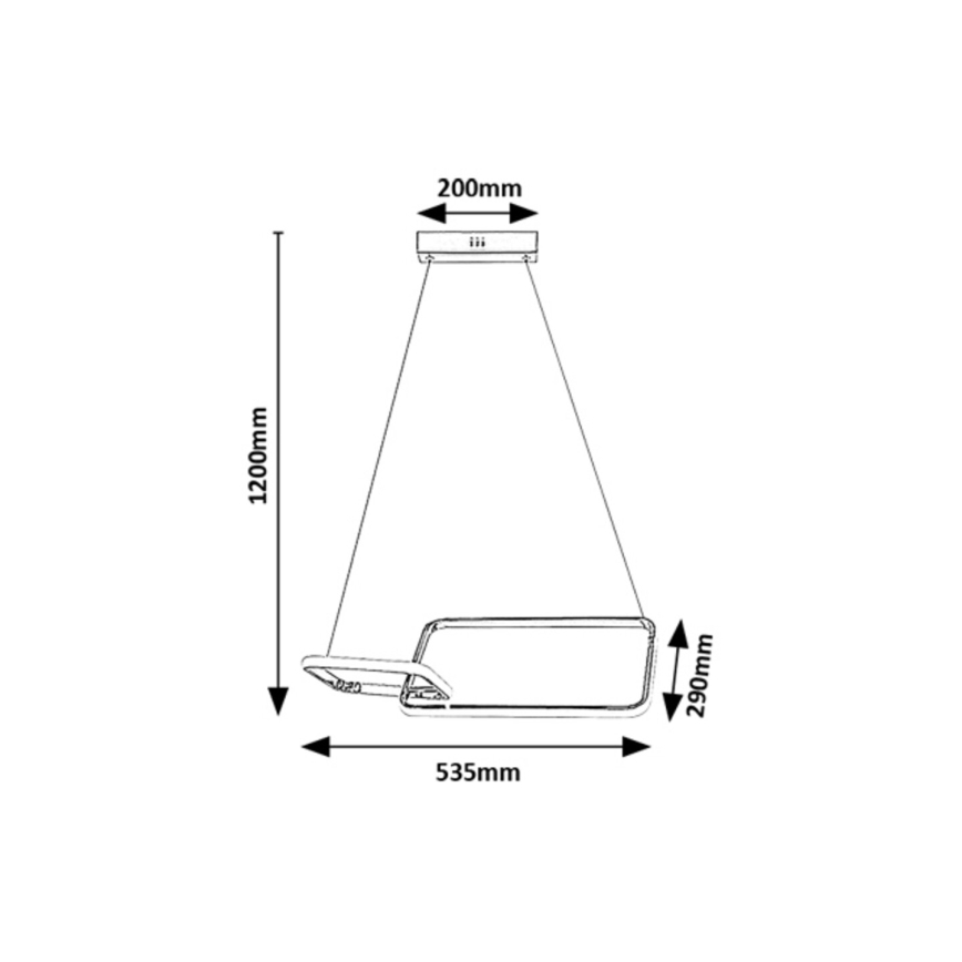 Rabalux - LED Полилей за повърхностен монтаж LED/36W/230V 4000K