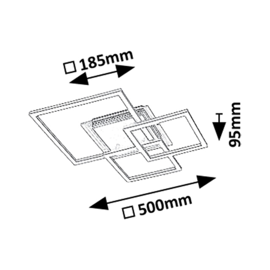Rabalux - LED таванно осветително тяло LED/40W/230V 3000K 50x50 cm