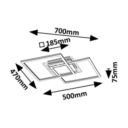 Rabalux - LED таванно осветително тяло LED/28W/230V 3000K Ø 70 см