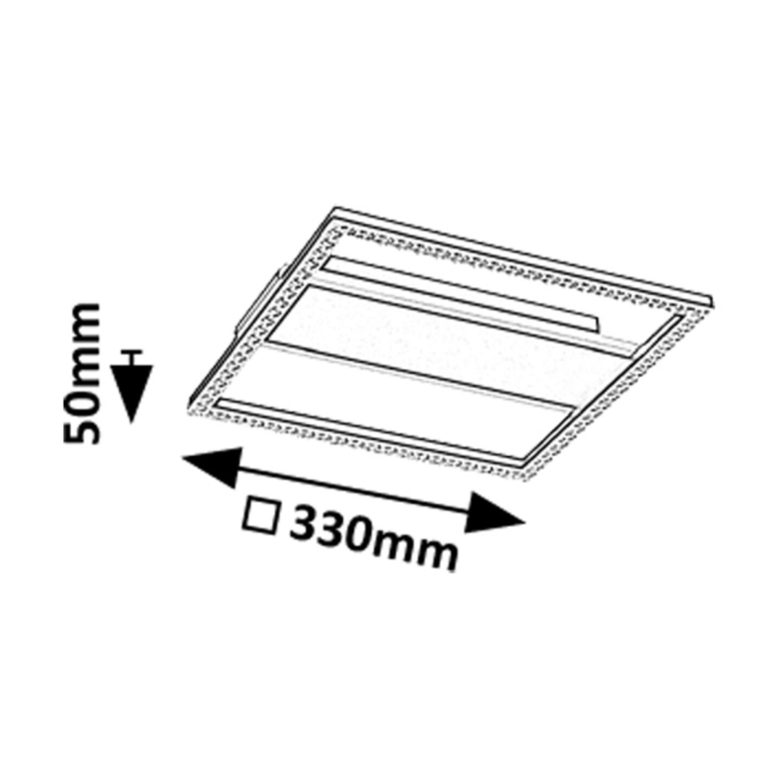 Rabalux - LED Плафониера LED/24W/230V 4000K