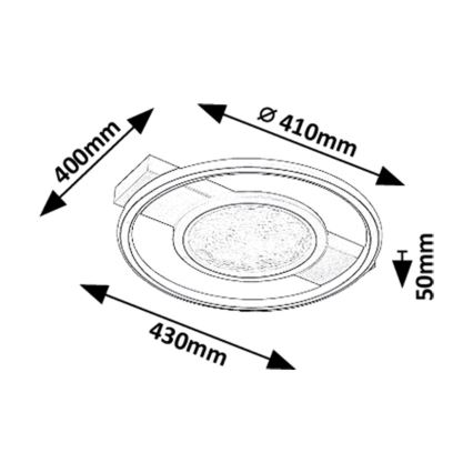 Rabalux - LED Плафониера LED/50W/230V 3000K