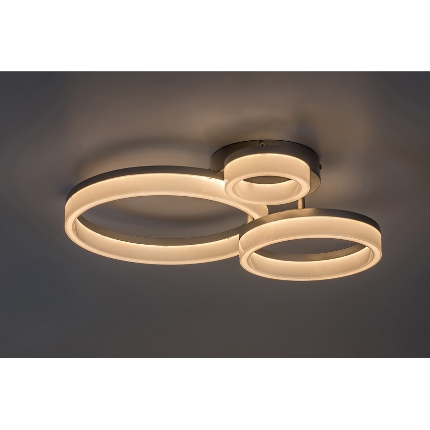 Rabalux - LED таванно осветително тяло LED/24W/230V 3000/4000/6500K 38x51 см матов хром