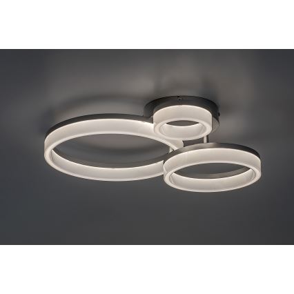 Rabalux - LED таванно осветително тяло LED/24W/230V 3000/4000/6500K 38x51 см матов хром