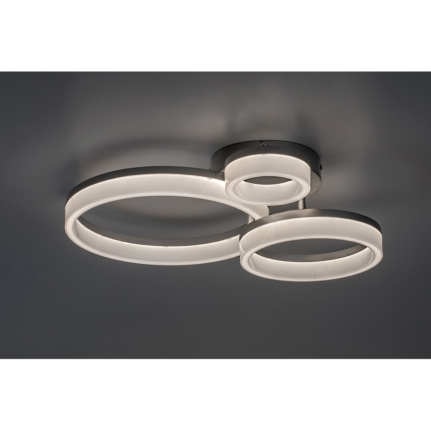 Rabalux - LED таванно осветително тяло LED/24W/230V 3000/4000/6500K 38x51 см матов хром