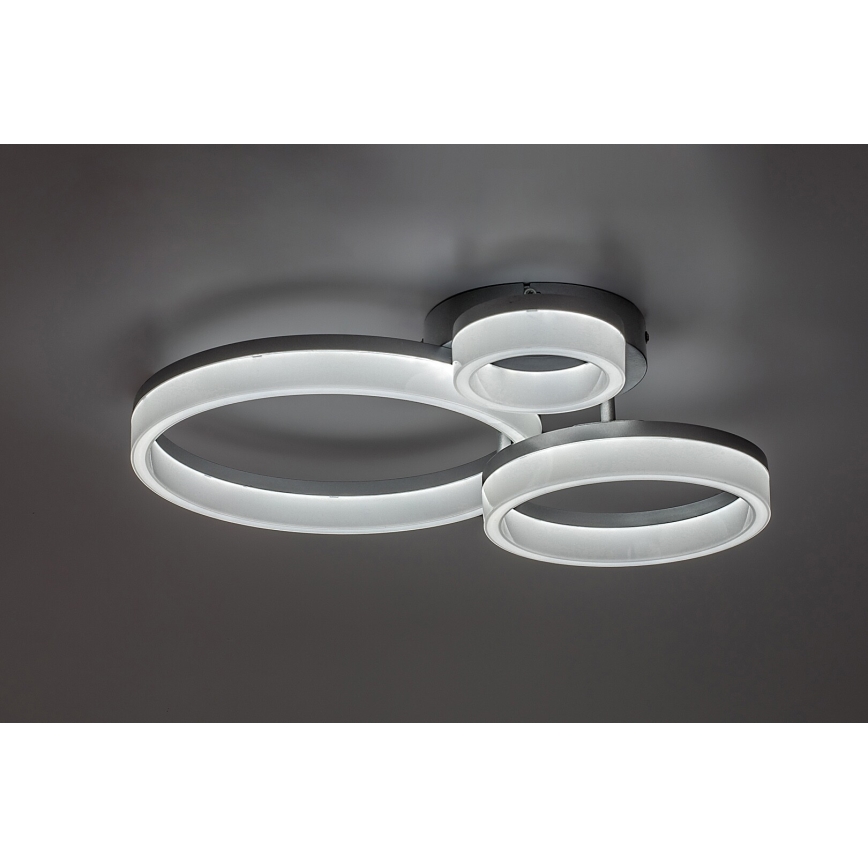 Rabalux - LED таванно осветително тяло LED/24W/230V 3000/4000/6500K 38x51 см матов хром