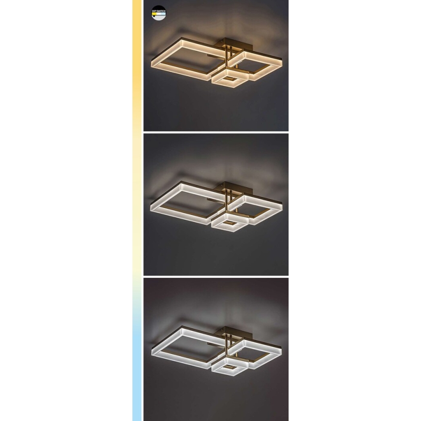 Rabalux - LED Плафониера LED/22W/230V 3000/4000/6500K златист