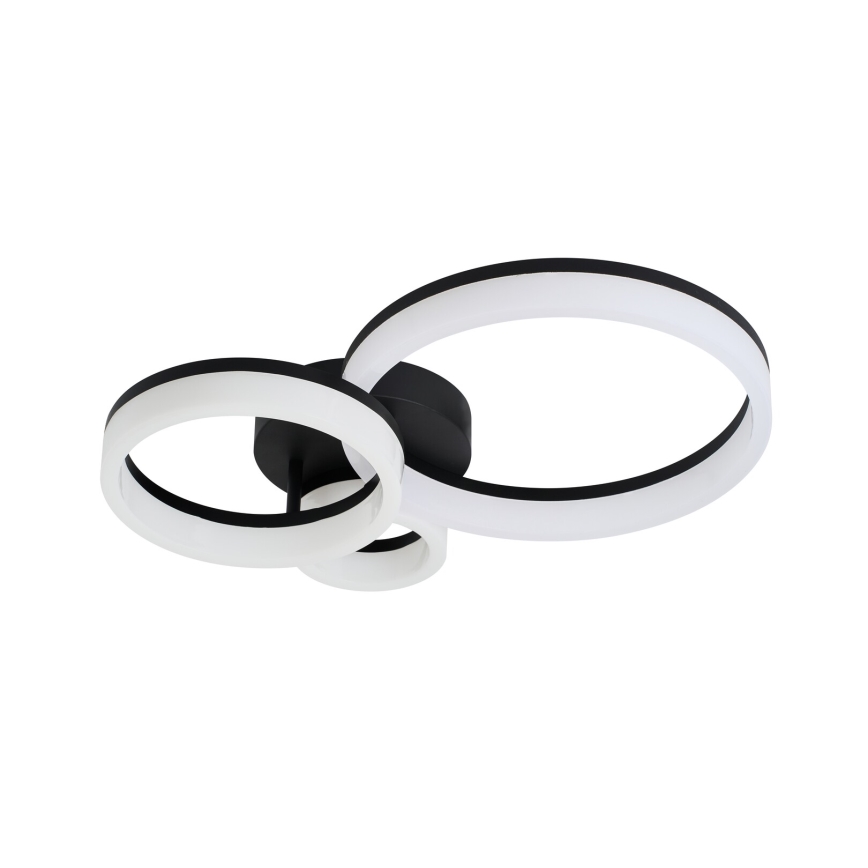 Rabalux - LED Плафониера LED/24W/230V 3000/4000/6500K черен 38x51 см