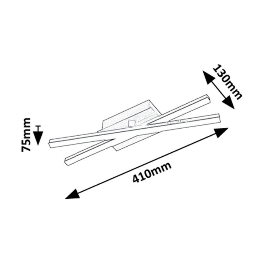Rabalux - LED таванно осветително тяло LED/16W/230V 4000K 13x41 cm