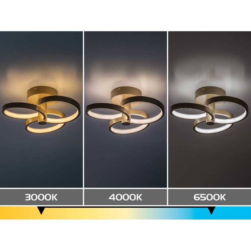 Rabalux - Димируемо LED таванно осветително тяло LED/32W/230V 3000-6500K Ø31 см бежово + дистанционно управление
