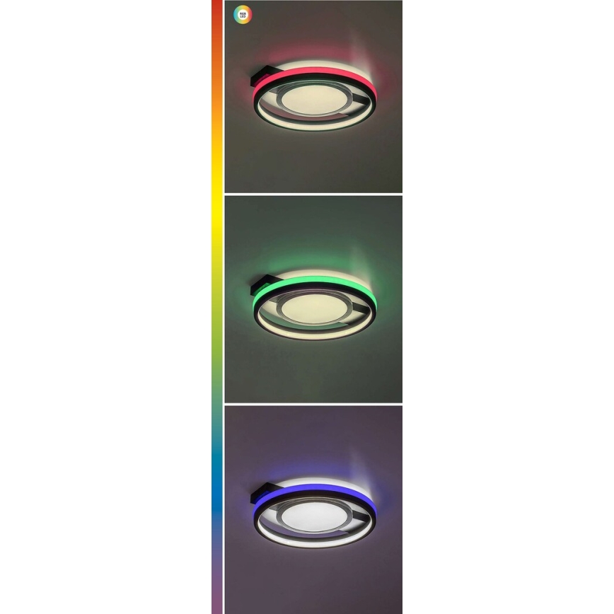 Rabalux - LED RGB димируем таванен плафон LED/40W/230V 3000-6500K + дистанционно управление Ø 43 см