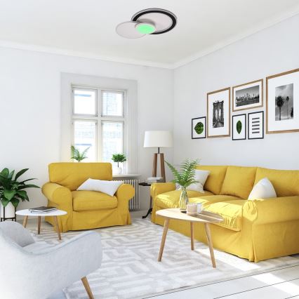 Rabalux - Димируемо RGB LED таванно осветително тяло LED/40W/230V 3000–6500K с дистанционно управление, Ø 31 см