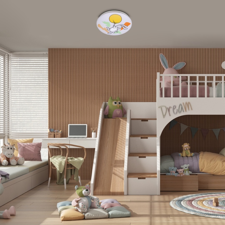 Rabalux - LED детски плафон LED/24W/230V 3000K Ø 37,5 см