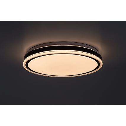 Rabalux - Димируемо таванно LED осветително тяло LED/20W/230V 3000-6500K диаметър 38,5 cm черно + дистанционно управление
