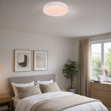 Rabalux - LED димируем таванен плафон LED/23W/230V 3000-6500K диаметър 38,5 cm черен + дистанционно управление