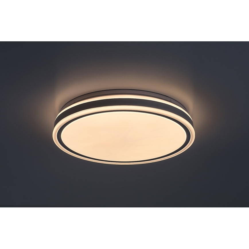 Rabalux - LED димируем таванен плафон LED/23W/230V 3000-6500K диаметър 38,5 cm черен + дистанционно управление