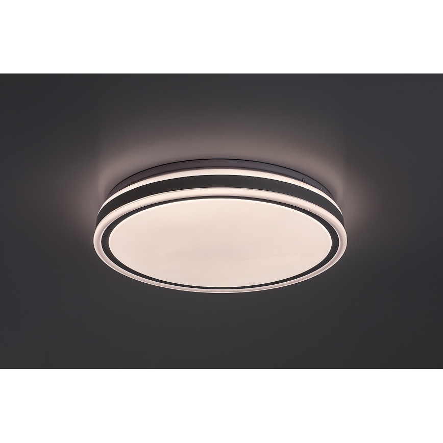 Rabalux - LED димируем таванен плафон LED/23W/230V 3000-6500K диаметър 38,5 cm черен + дистанционно управление