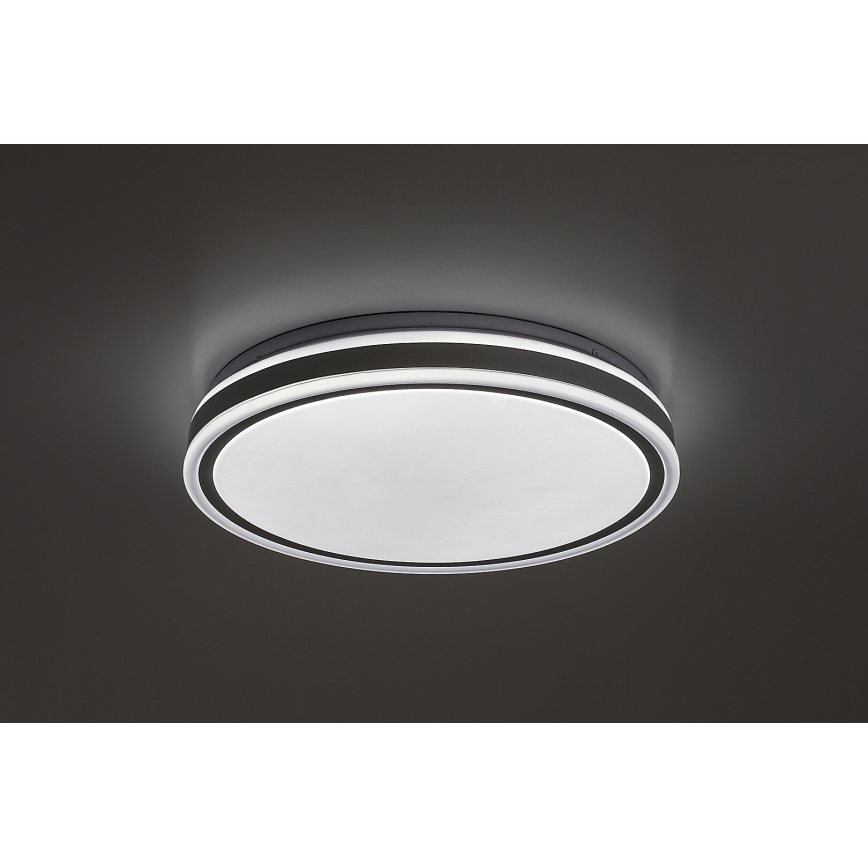 Rabalux - LED димируем таванен плафон LED/23W/230V 3000-6500K диаметър 38,5 cm черен + дистанционно управление