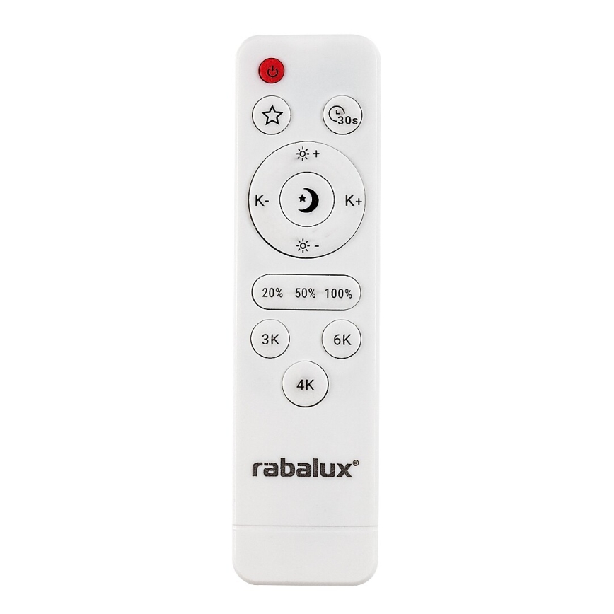 Rabalux - LED димируем таванен плафон LED/23W/230V 3000-6500K диаметър 38,5 cm черен + дистанционно управление