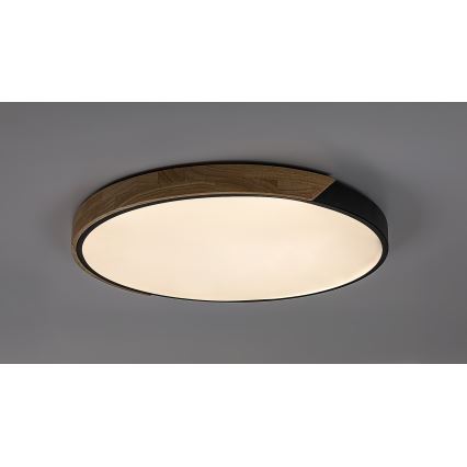 Rabalux - LED таванно осветително тяло LED/42W/230V 3000/4000/6500K черно/дъб Ø 61 см