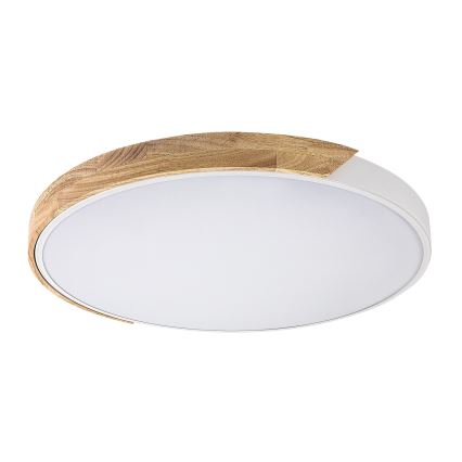 Rabalux - LED таванен плафон LED/40W/230V 3000/4000/6500K бял/дъб Ø 61 cm