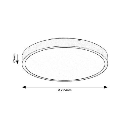 Rabalux - LED Плафон за баня LED/12W/230V 3000/4000/6000K IP44 Ø 25,5 см бял