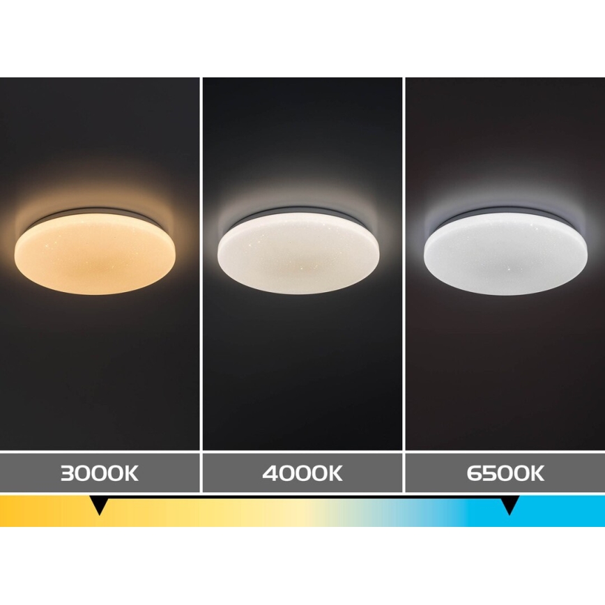Rabalux - LED плафон с възможност за димиране LED/22W/230V 3000-6500K Ø 33 см + дистанционно управление
