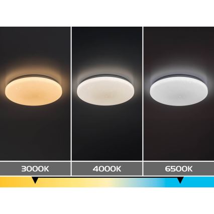 Rabalux - LED димируемо таванно осветително тяло LED/34W/230V 3000-6500K Ø 38 см + дистанционно управление