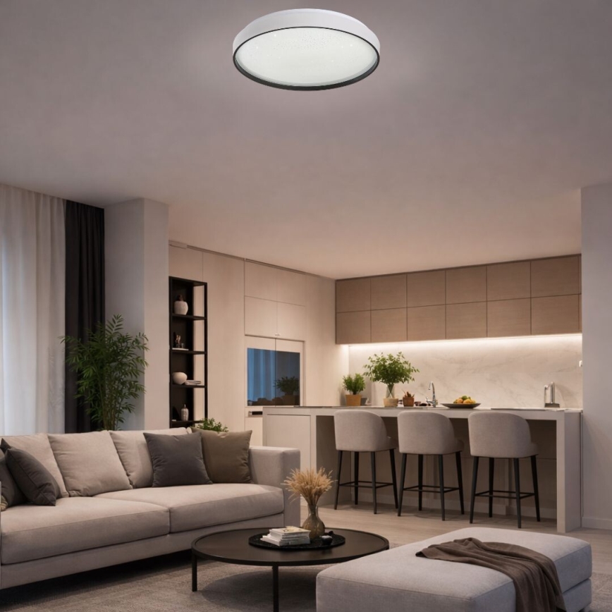 Rabalux - LED плафон с възможност за димиране, 60W, 230V, 3000-6500K, Ø 58 см, с дистанционно управление