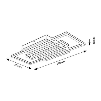 Rabalux - LED таванно осветително тяло LED/28W/230V 3000/4500/6000K