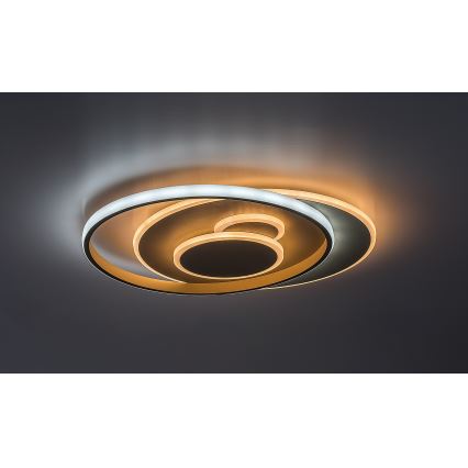 Rabalux - LED таванно осветително тяло с възможност за димиране LED/57W/230V 3000-6000K 48,5x40 cm + дистанционно управление