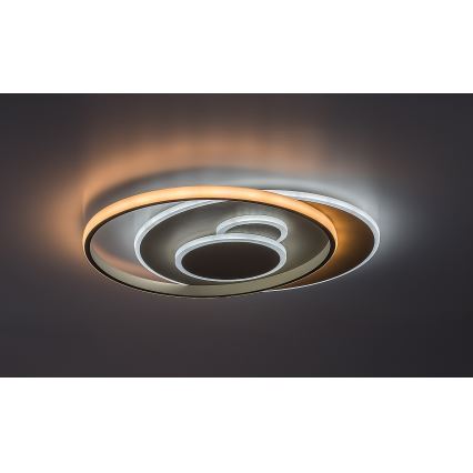 Rabalux - LED таванно осветително тяло с възможност за димиране LED/57W/230V 3000-6000K 48,5x40 cm + дистанционно управление